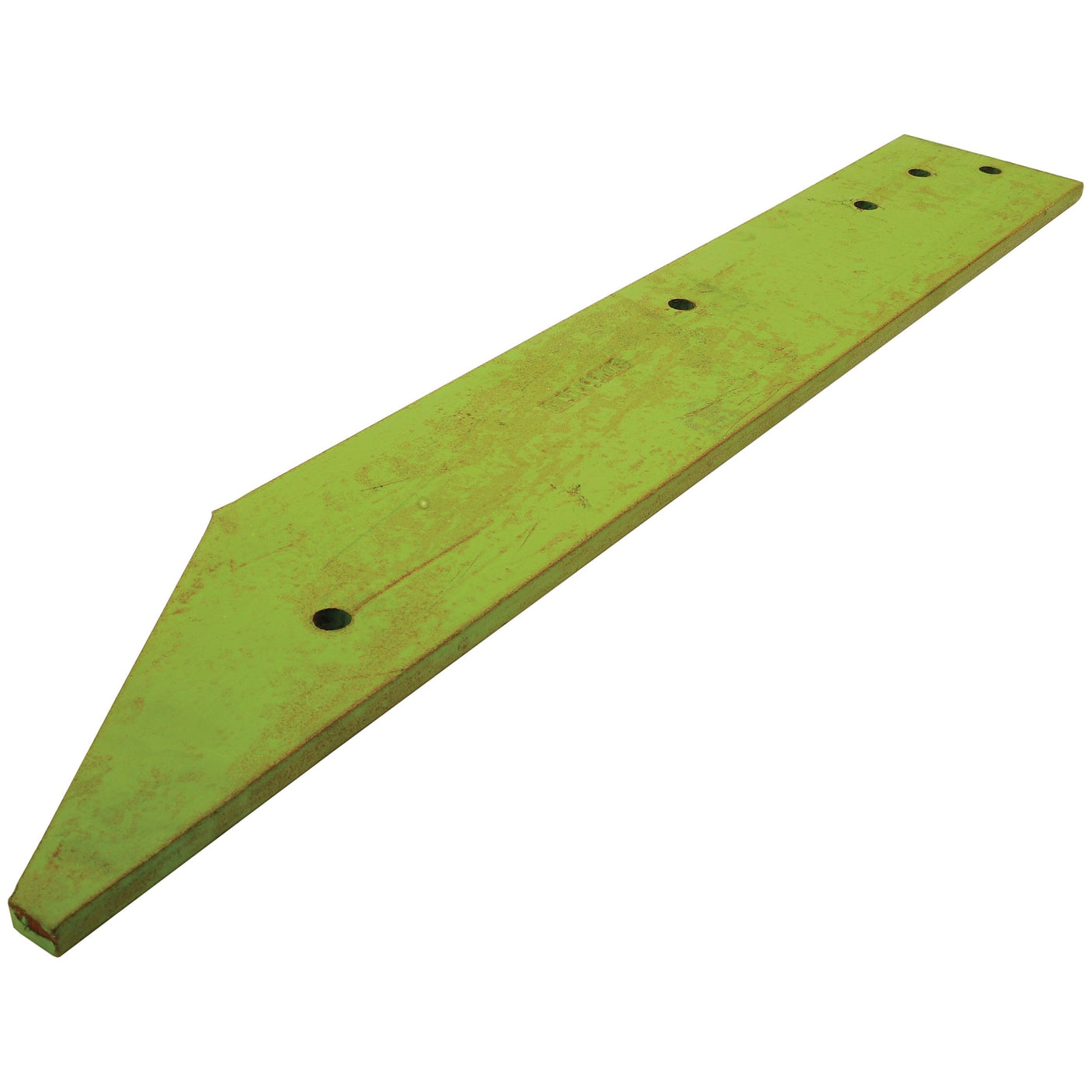 This Sparex component, known as the Landside - LH (Dowdeswell), is a long, green, flat metal piece with a pointed end and several holes along its length. It is optimized for fasteners and matches OE reference 1137499 - S.77136.