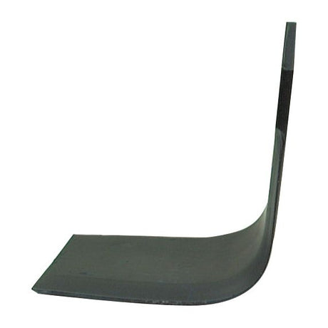 The Sparex Rotavator Blade Square LH 80x7mm (S.77224), suitable as a replacement part for Dowdeswell, Howard, and Kuhn 3900 machinery, features a design where one side is longer and thinner than the other against a plain white background. The blade measures 180mm in height with hole centers at 57mm and a hole diameter of 13.5mm.