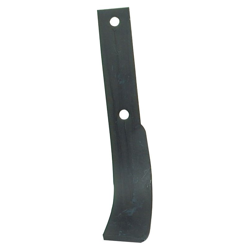 Introducing the Sparex Rotavator Blade Curved LH 40x8mm, designed for optimal performance with two mounting holes. The blade has a height of 265mm, hole centers at 115mm, and a hole diameter of 11.5mm. It serves as a replacement for Dowdeswell and Howard models, fitting perfectly as part number 9941 (Sparex Part No.S.77234).