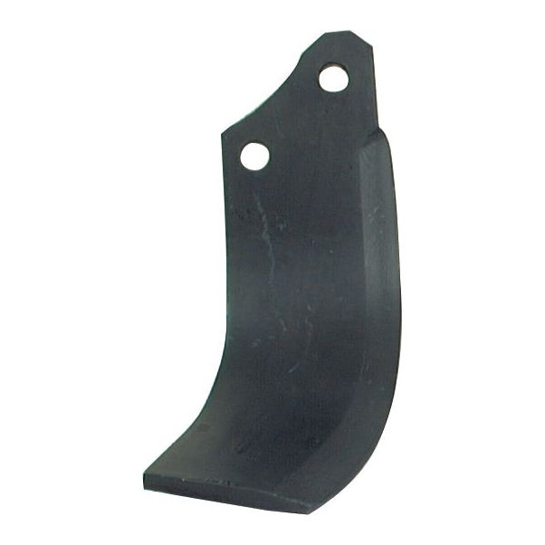 Rotavator Blade Curved LH 80x8mm Height: 225mm. Hole centres: 56mm. Hole⌀: 14.5mm. Replacement for Maschio
 - S.77275 - Farming Parts