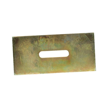 A rectangular metal plate, the Scraper Plate 170x80x4mm by Sparex (Part No. S.77310), featuring a 13x60mm slot size in the center, reminiscent of the precision seen in Rabewerk designs.