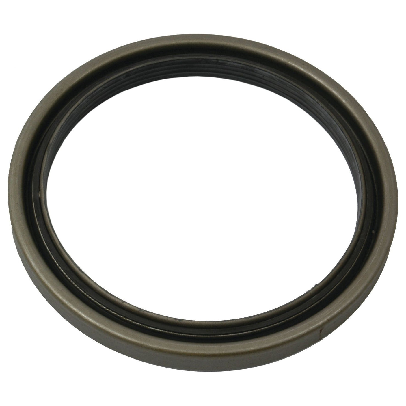 A close-up of a circular metal ring with a black inner lining, specifically the Sparex Metric Rotary Shaft Seal, 122 x 150 x 13mm (Part No. S.7747), designed for mechanical or automotive use.