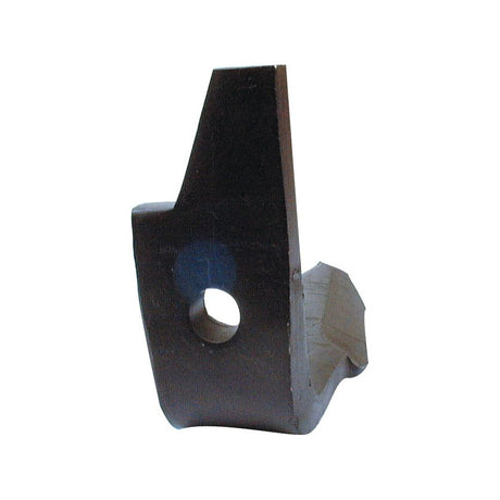 Introducing the Power Harrow Blade from Sparex, a 60x18x295mm black, angular metal component featuring a center hole with a diameter of 19mm, perfect as a replacement for Amazone. Suitable for part number 954427S (Sparex Part No. S.77584).