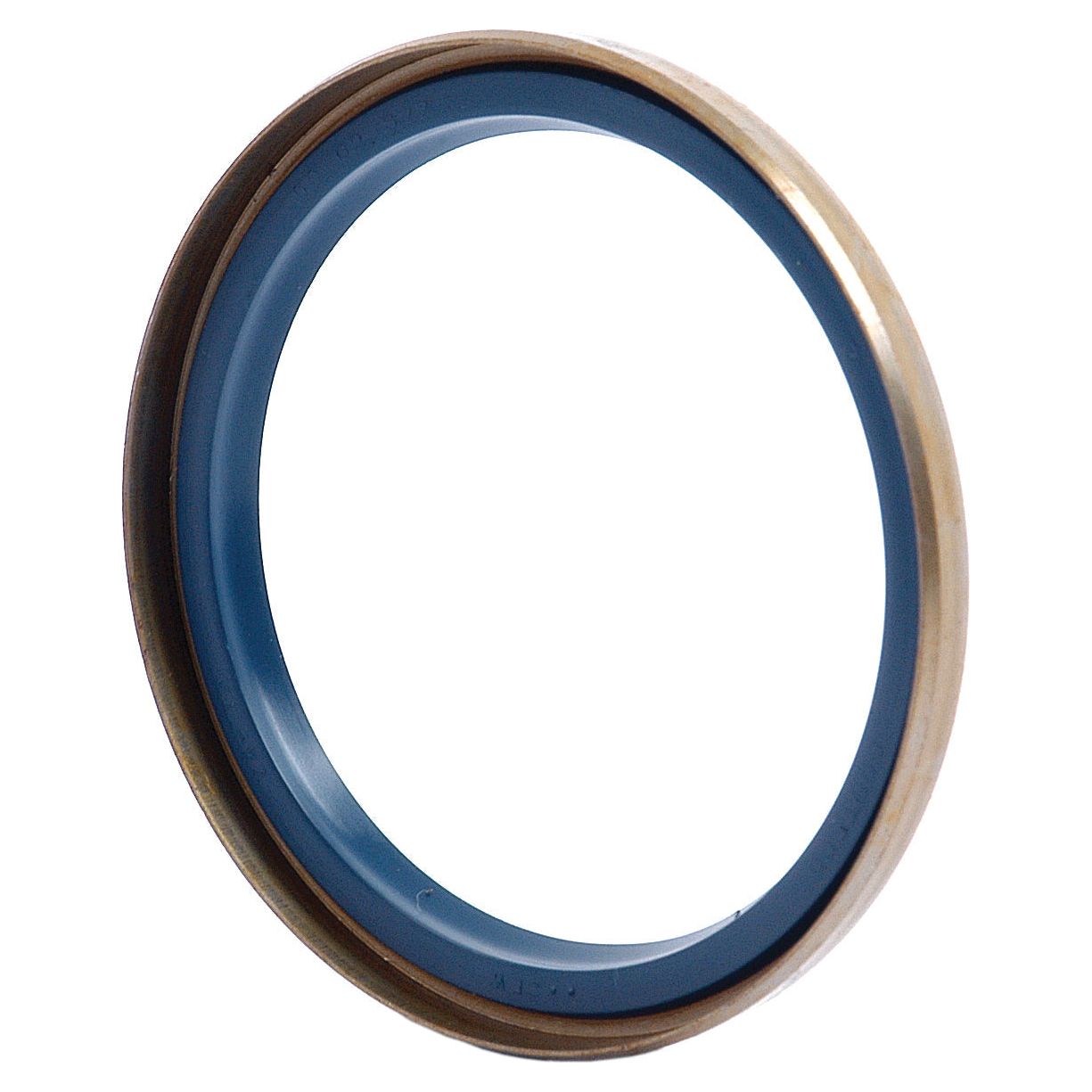 A Sparex Metric Rotary Shaft Seal, 50 x 62 x 5mm (Sparex Part No. S.7760), featuring a metal circular ring with a blue inner lining, suitable for Ford / New Holland machinery.