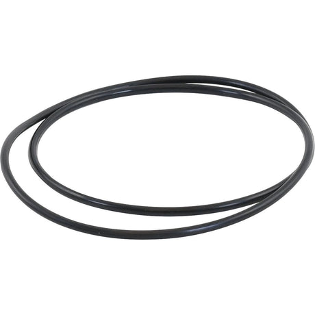 A black rubber O'Ring (Sparex Part No. S.7773) from the Sparex brand lies on a white surface, forming an oval shape.