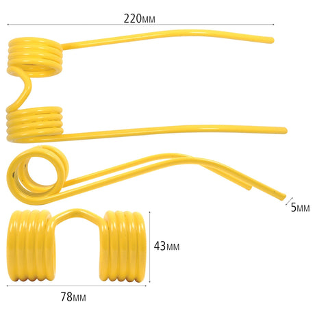 Pick-Up Haytine - - -  Length:220mm, Width:78mm,⌀5mm - Replacement for Massey Ferguson
 - S.77771 - Farming Parts