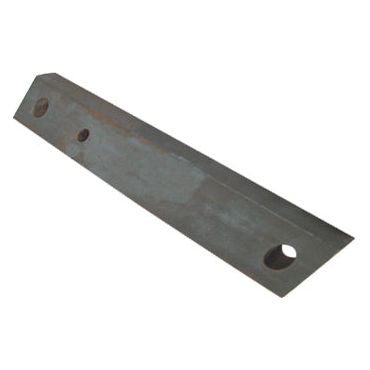 A metal bracket designed for mounting or support, featuring two holes—one near each end—and a beveled edge, resembling the Sparex Coupler Bar (PASC5931 | Sparex Part No. S.77881).