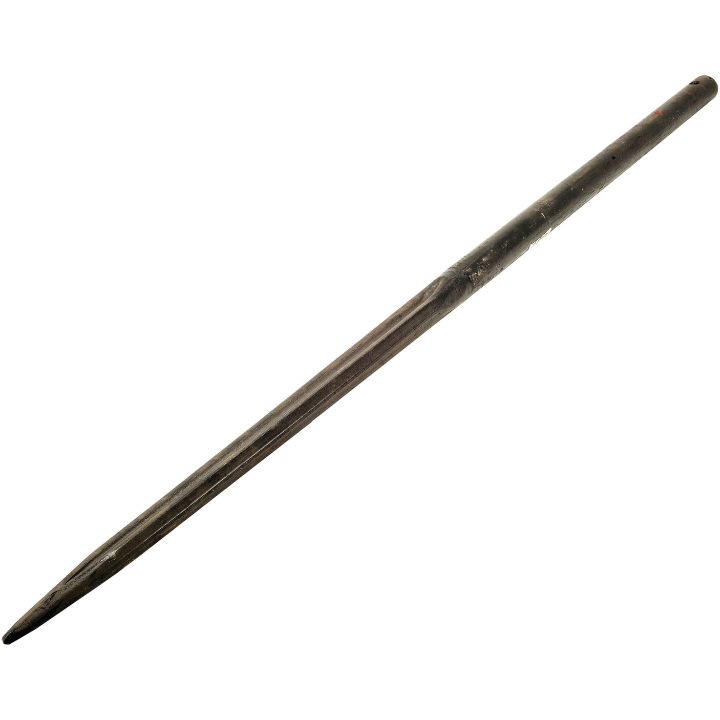 A Sparex brand Loader Tine - Straight 1100mm, (Star) - S.77924 featuring a smooth surface and slightly narrowed, rounded ends.