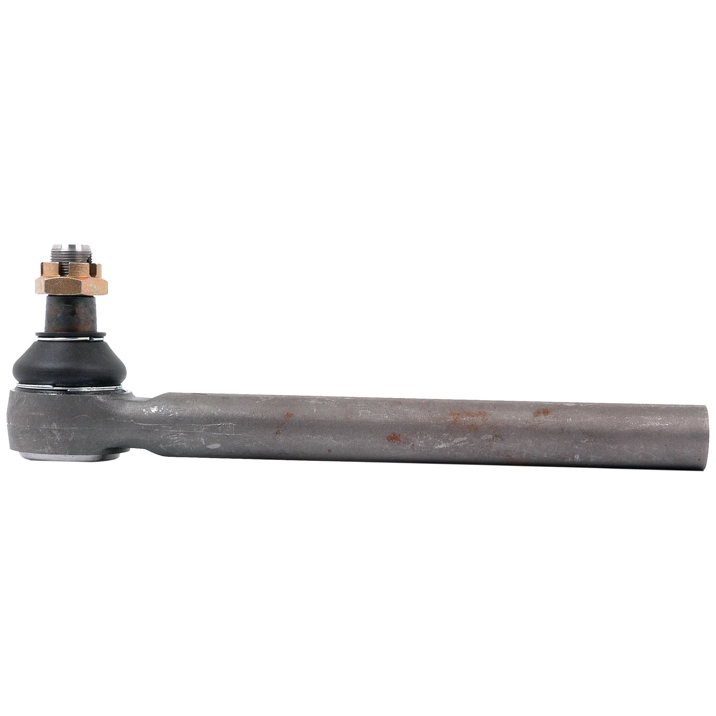 The Sparex Track Rod, S.7800, is a 350mm metal component used in automotive suspension systems. It features a threaded bolt on one end and a cylinder on the other, designed with a right bend for enhanced fit and functionality.