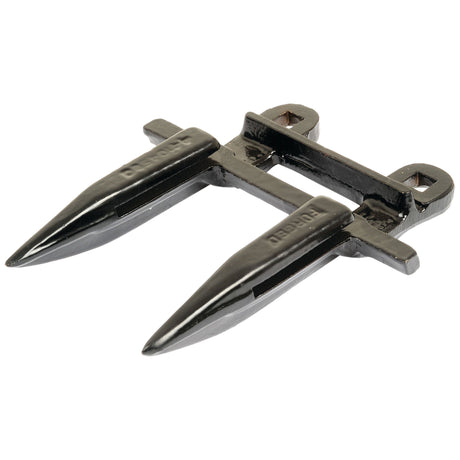 A Double Finger black attachment, model D44102900 with rectangular mounting bracket and hexagonal top screws, suitable for use with AXIAL FLOW HEADER systems, available from Sparex (Sparex Part No. S.78043).