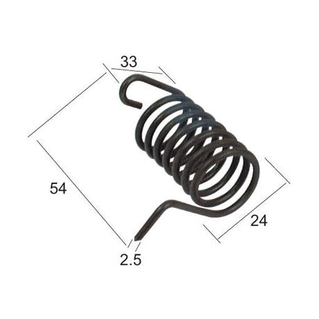 Haytine Return Spring RH Replacement for PZ
 - S.78148 - Farming Parts