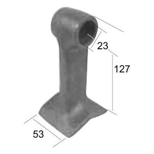 Hammer Flail, Top width: 32mm, Bottom width: 53mm, Hole⌀: 23mm, Radius 110mm - Replacement for McConnel
 - S.78154 - Farming Parts