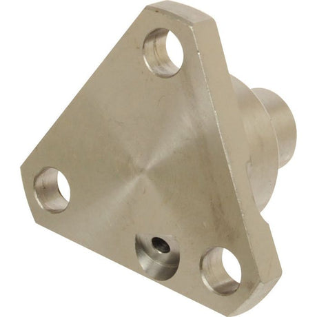 The King Pin - S.7828 by Sparex is a metallic triangular flange connector with three holes, suitable for mechanical or industrial applications. It adheres to Metric standards and can be classified under Tariff Code 8708503500 for easier logistics and compliance.