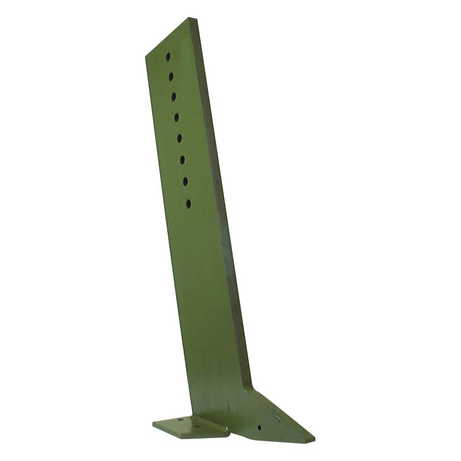 A sturdy and reliable vertical metal bracket, painted green and featuring multiple circular holes, is designed with an angled base for easy mounting or support. This versatile component, ideal as a replacement leg for various applications, fits specifically as 1400-588 under Sparex Part No. S.78305 from the esteemed brand Sparex.