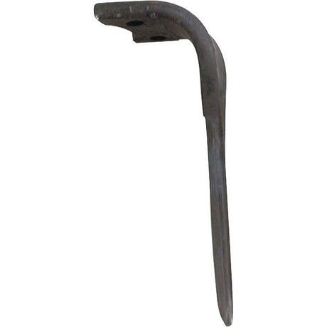 An iron crowbar with a curved, flattened end designed for prying and lifting, reminiscent of the versatility found in the Sparex Power Harrow Blade 100x18x330mm RH, which serves as a replacement for Rabewerk parts such as the KG41R (Sparex Part No. S.78337).