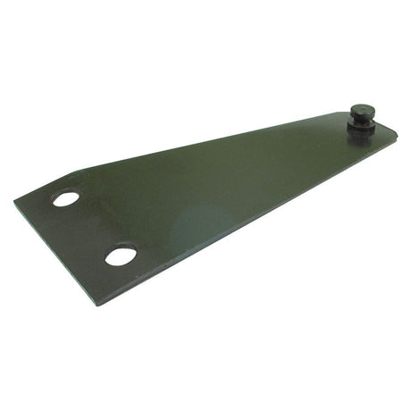 A Mower Blade Holder (Sparex Part No. S.78386), featuring a green metal bracket with two round holes spaced 75mm apart on one end and a single bolt attachment on the other end, ideal for use with Sparex machinery such as Krone or PZ116 models. The holder measures 276mm in length and 126mm in width.