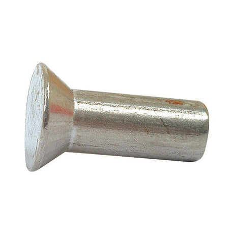 A close-up image of a Countersunk Rivet, M6x16mm (DIN 661) from Sparex, part of the Sparex Part No. S.78586 set. The rivet features a flat, slightly angled head with a cylindrical, reflective surface.