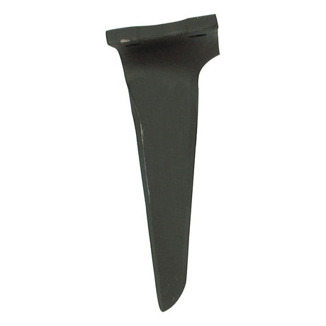 A black Power Harrow Blade 100x14x305mm RH from Sparex, suitable as a replacement for Pegoraro or Morra, isolated on a white background. Features include hole centers at 60mm and a hole diameter of 16.5mm.