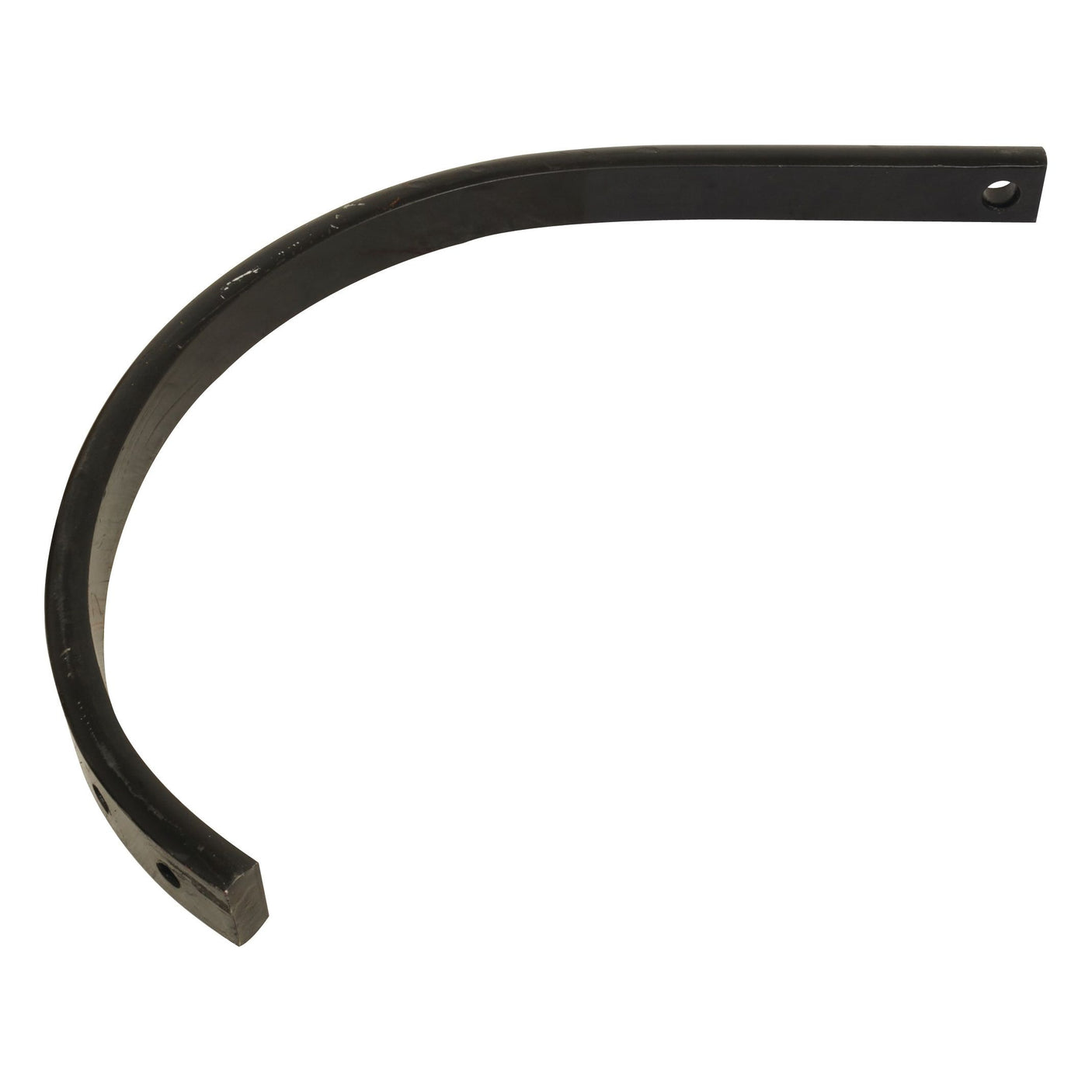 A curved metal bracket with two holes, one at each end, compatible with Universal Tractors and available as the Ripper tine 55x25mm (Sparex Part No.S.78687) from Sparex.