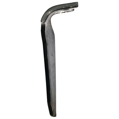 A metal pry bar with a curved end designed for leverage in prying tasks, similar to the robust construction of the Sparex Power Harrow Blade 100x12x265mm LH.