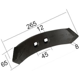 Reversible point 265x65x8mm Hole centres 45mm
 - S.78699 - Farming Parts