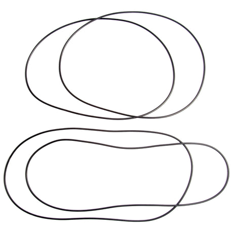 The Sparex Brake O Ring Kit (Case IH | Sparex Part No. S.7870) features two thin, black, elliptical loops arranged one above the other on a white background, reminiscent of designs often seen in International Harvester equipment.