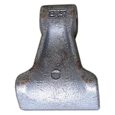 Hammer Flail, Top Width: 40 MM, Bottom Width: 85 MM, Hole Ø: 14.5 MM, Radius 100 MM - Replacement for Agromec, Agrimaster, Zanon to Fit as: 3002322 - Sparex Part S.78896