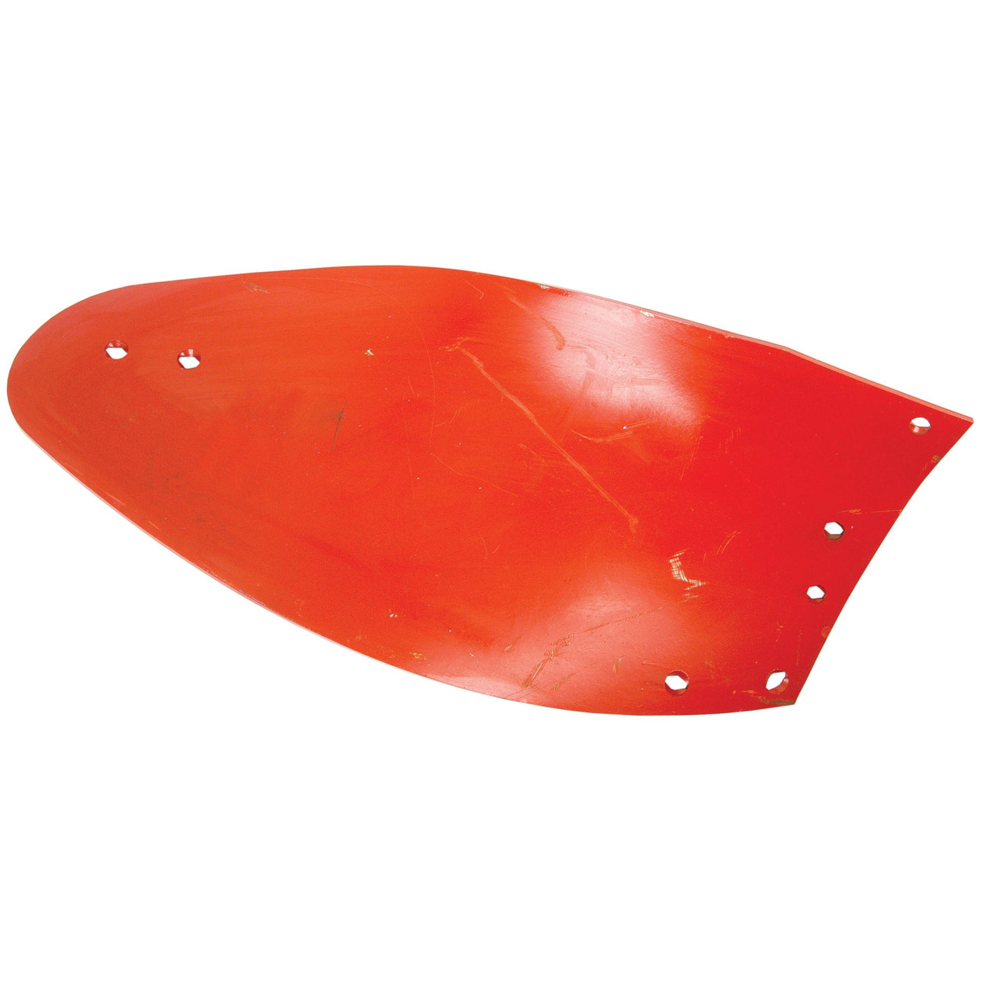 A red plastic or metal piece with a smooth, curved surface featuring multiple drilled holes along one side. It appears to be a replacement part, specifically the Sparex Mouldboard - LH (Vogel & Noot) designed to fit as PK800209, Sparex Part No. S.78988.