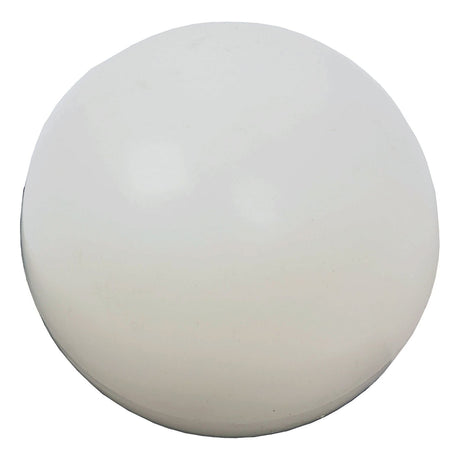 A white, spherical object, the Thrusting Ball Ø100 (Sparex Part No.S.79197) by Sparex, measuring 4 inches in diameter against a plain background.