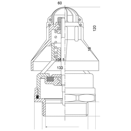 Glass Level Indicator 4'' - S.79299 - Farming Parts