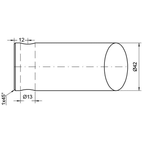 Loader Tine - Straight 1,400mm, (Star)
 - S.79676 - Farming Parts