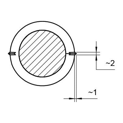 Loader Tine - Curved 680mm, Thread size: M20 x 1.50 (Square)
 - S.79765 - Farming Parts