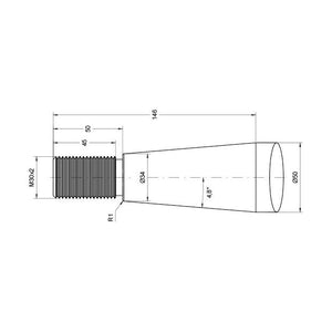 Loader Tine - Straight 1,010mm, Thread size: M30 x 2.00 (Square)
 - S.79789 - Farming Parts