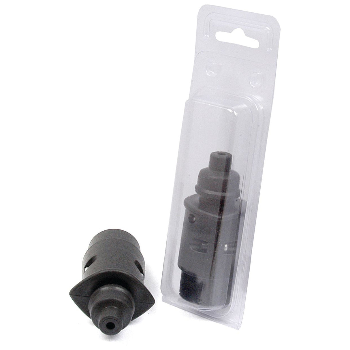 A 7 Pin Trailer Plug (Plastic), Male 12V (Agripak 1 pc.) by Sparex is shown next to a clear plastic package.