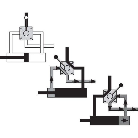 Hydraulic 4-way Diverter Valve 1/2'' BSP closed centre double acting
 - S.8101 - Farming Parts