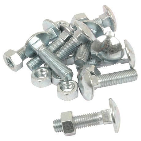 Metric Carriage Bolt and Nut, Size: M12 x 50mm (Din 603/555)
 - S.8299 - Farming Parts