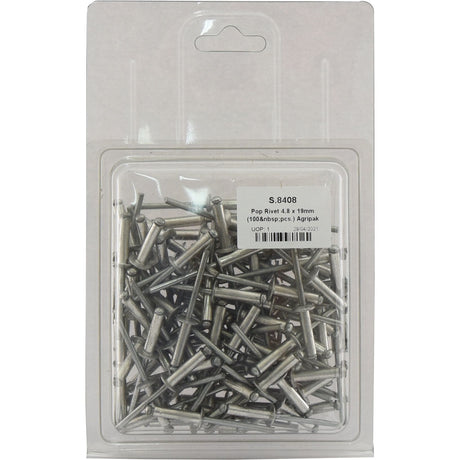 Pop Rivet 4.8 x 19mm (100 pcs.) Agripak
 - S.8408 - Farming Parts