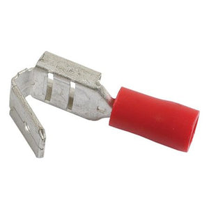Pre Insulated Spade Terminal, Standard Grip - Female Spade with Male Branch, 6.3mm, Red (0.5 - 1.5mm)
 - S.8540 - Farming Parts