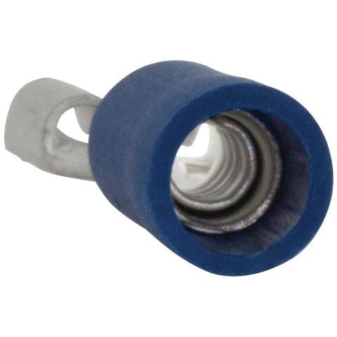 Pre Insulated Spade Terminal, Standard Grip - Female, 6.3mm, Blue (1.5 - 2.5mm)
 - S.8544 - Farming Parts