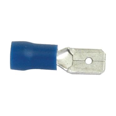 Pre Insulated Spade Terminal, Standard Grip - Male, 6.3mm, Blue (1.5 - 2.5mm)
 - S.8546 - Farming Parts