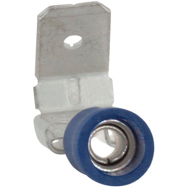 Pre Insulated Spade Terminal, Standard Grip - Female Spade with Male Branch, 6.3mm, Blue (1.5 - 2.5mm)
 - S.8547 - Farming Parts