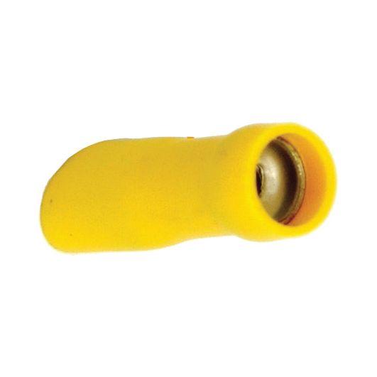 Pre Insulated Spade Terminal - Fully Insulated, Standard Grip - Female, 6.3mm, Yellow (4.0 - 6.0mm), (Bag )
 - S.8555 - Farming Parts