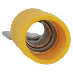 Pre Insulated Spade Terminal, Standard Grip - Male, 6.3mm, Yellow (4.0 - 6.0mm)
 - S.8556 - Farming Parts