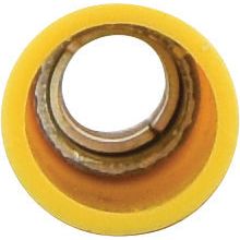 Pre Insulated Bullet Terminal, Standard Grip - Female, 5.0mm, Yellow (4.0 - 6.0mm)
 - S.8557 - Farming Parts