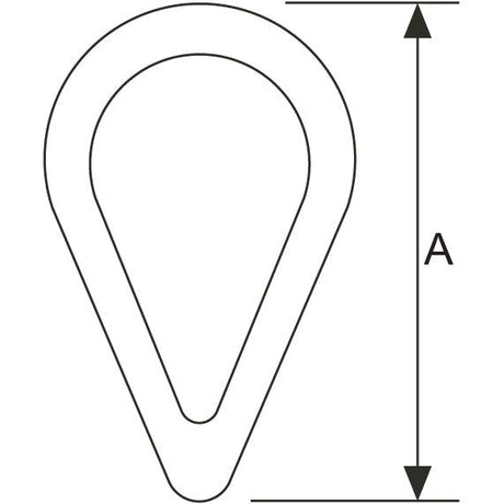 Wire Rope Thimble, Wire⌀3mm x 30mm
 - S.8588 - Farming Parts