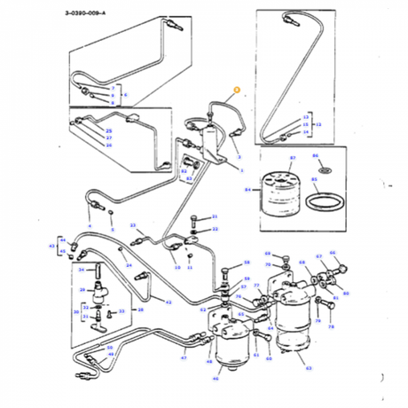 Massey Ferguson - Fuel Pipe - 888486M91 - Farming Parts