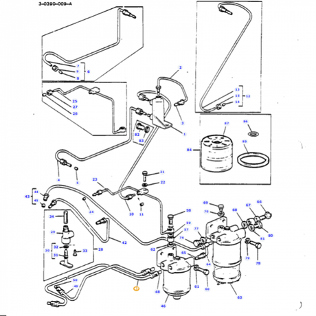 Massey Ferguson - Fuel Pipe - 888490M91 - Farming Parts