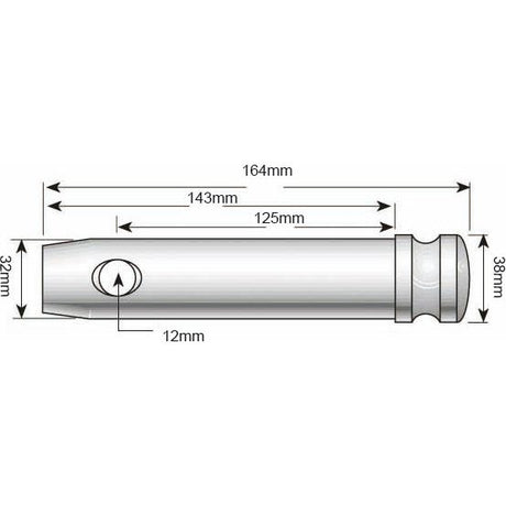 Top link pin 32x125mm Cat. 3
 - S.903026 - Farming Parts