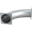 90Â° Pipe with Square Flange 6'' (150mm) (Galvanised) - S.136702 - Farming Parts