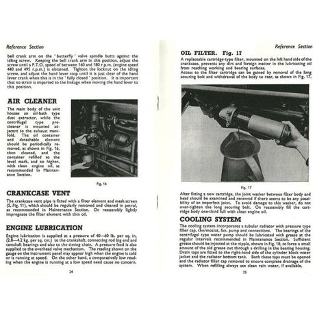 Massey Ferguson - TE-F20  Diesel Engine Instruction Book - 819014M1 - Farming Parts